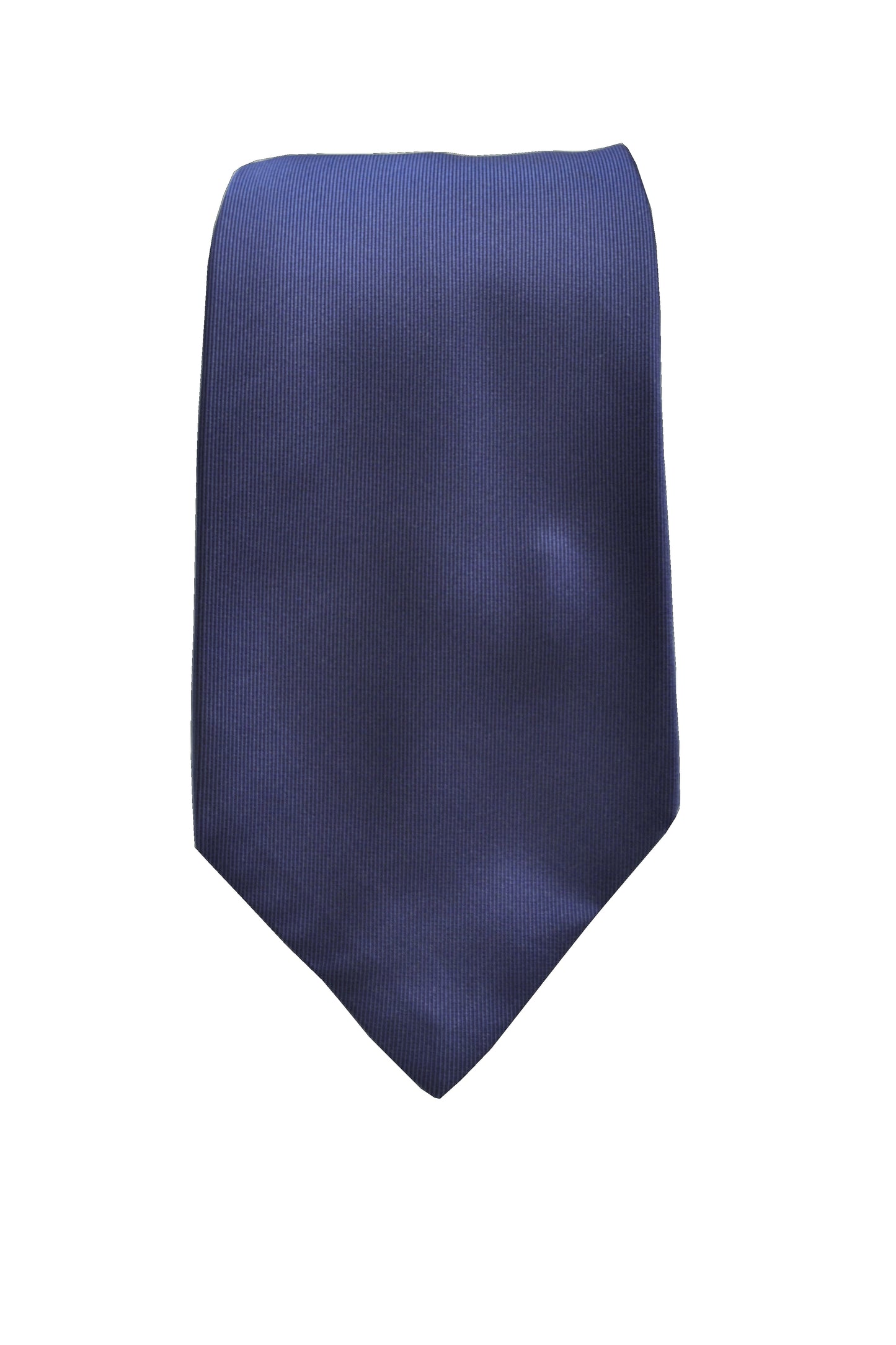 Cravatta 3 pieghe Blu Brillante in Raso di Seta con il portafortuna ricamato, nascosto